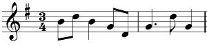 Trinity composition based on triad notes