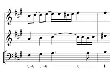 Figured bass 5-6 passing chord
