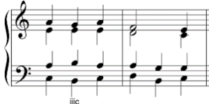 auxiliary chord iiic