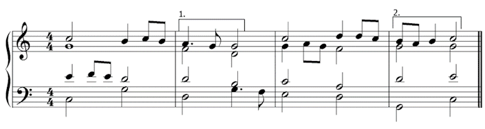 Cadence in melody