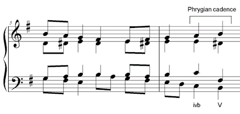 Phrygian cadence