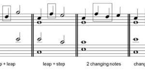 changing notes - leap and step