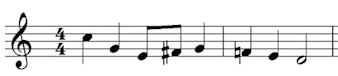 chromatic passing note between third