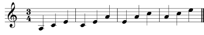 broken chord grouped in 3s