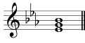 Eb major tonic triad