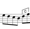 melodic intervals 1 0 2