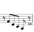 melodic intervals 2 0 5