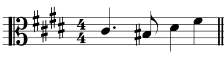 alto clef transposition