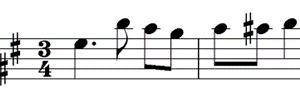 transpose this melody into treble clef