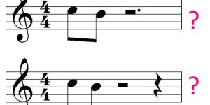 are these rests correct?