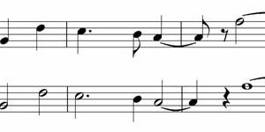 rewriting melody in notes of twice the value