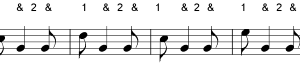 2/4 syncopated rhythm