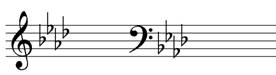 key signature 4 flats