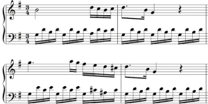 Alberti bass pattern Mozart K545
