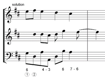 adding roots, thirds and 5ths in trio sonatas